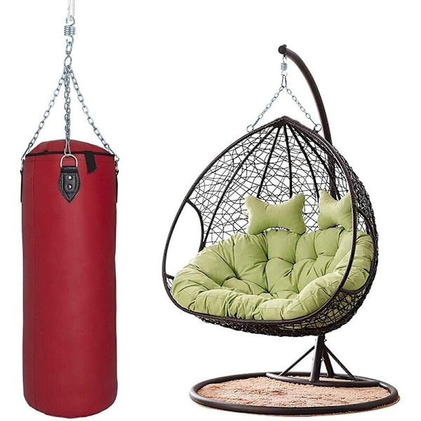 2 stycken upphängningskrokar 317,5 kg vikt hängmatta fjäderstödd fjäderstol för veranda stolar gungor hängande