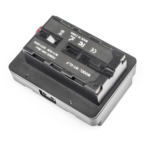 V-Lock-akku V-Mount NP-F F550 F570 F750 F970 D-Tap -tyhjä akkukäyttölevy V-Mount LED-valonäytölle