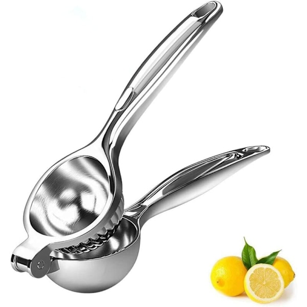 Manuel Citronpresser Citronpresser Manuel Appelsin- og Citronjuice Citruspresser Rustfrit Stål Premium Citruspresser Skål Lavet af Robust Metal