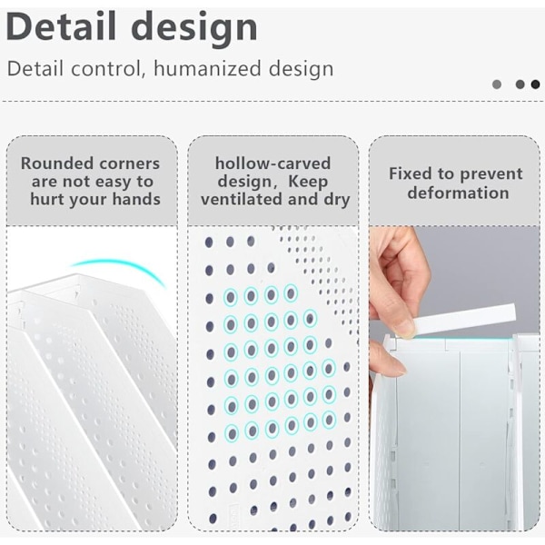 Foldbar Magasinholder 4 Rum Justerbar Opbevaringsboks Skrivebordsarrangør Bogstøtter Dokumentholder Stativ Folder Magasin Bogarkiveringsmodul Fil L