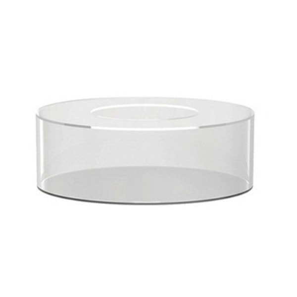 Akryylikakkukorokelauta, pyöreä kakkukorokelauta, DIY-kakkuesittelyalusta, täytettävä alustatyökalut, läpinäkyvä kakkuteline, pyöreä 15X15X5cm
