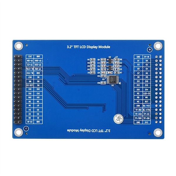 3,2 tuuman 320 x 240 pikselin TFT LCD -näyttömoduuli ILI9341 8080 rinnakkain + SPI 3,3 V LCD 65K väriä Resistiivinen kosketusnäyttö