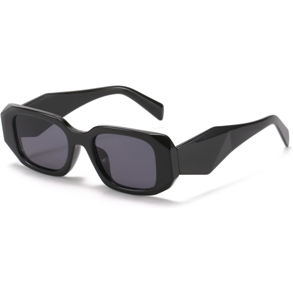 Snygga Tjock Snygga rektangulära solglasögon 90-talsdesigner Retro Retro fyrkantiga glasögon Damer Män Coola söta nyanser
