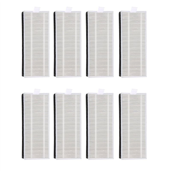 8 stk. HEPA-filter reservedele til Deebot OZMO U2/U2 Pro robotstøvsuger reservedele