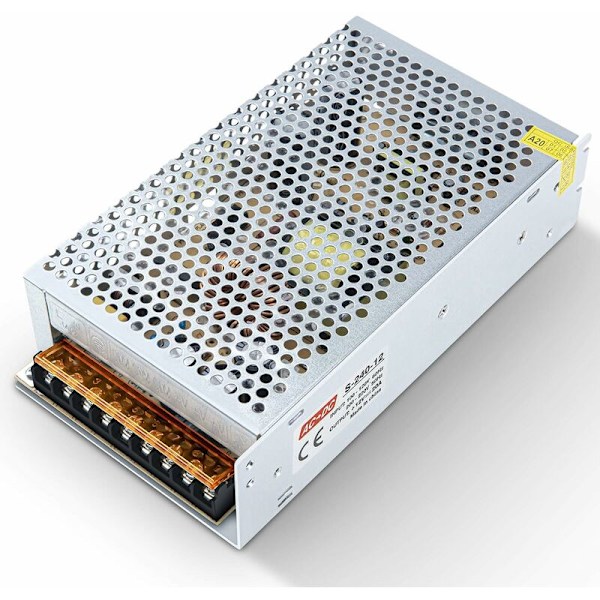 Skiftende strømforsyning 12V 20A LED-transformator 240W Skiftende strømforsyning AC 110V/240V DC 12V Skiftende konverter til radio, LED-strimmel og printer