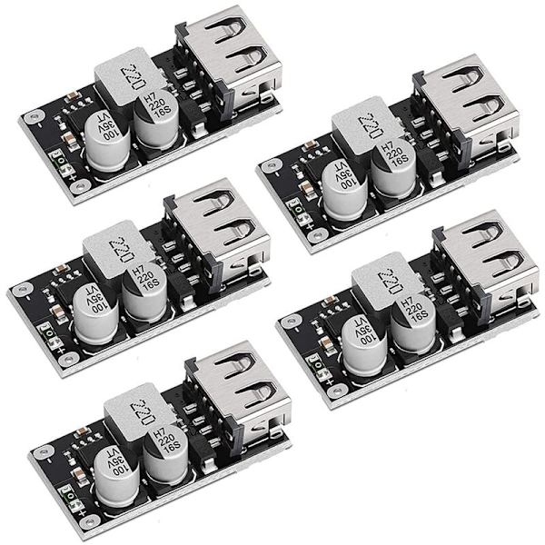 DC-DC omvendt konverter 6V-32V til 3V-12V justerbar strømforsyning 24V til 12V 5V 3V USB spændingsregulator hurtig opladning