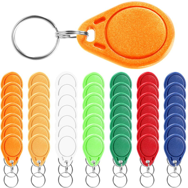 50 st UID 13,56 MHz Block 0 Sektor Skrivbar Smart Card Clone Ändringsbar Smart Key Fobs 1K Keyfobs S50 RFID Access Control