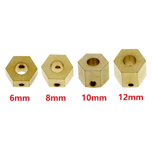 12mm forlænget hjul tungere messing hex-adapter til Axial SCX10 III AXI03007 Capra 1.9 UTB RC opgraderingsdele, 12mm