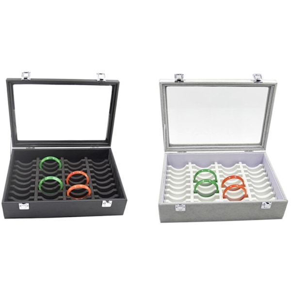 Nya 40 st Armbandshållare Display Stativ Ornament Galler Showcase Klocka Display Förvaring Organizer Svart