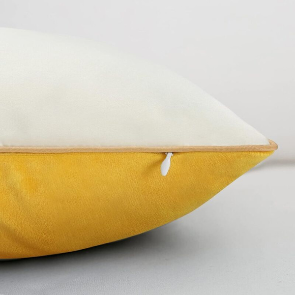 Moderne rektangulære putetrekk dekorative ensfargede lange putevar for sofa benk soverom bilstol gul 30x50cm--