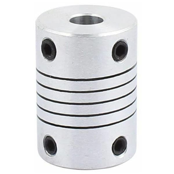 6mm til 8mm Akselkobling 25mm Længde 18mm Diameter Skridtmotorkobling Aluminiumlegering Konnektor til 3D-printer DIY Encoder CNC-maskine