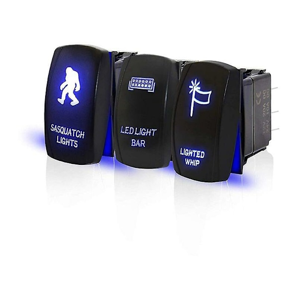 Vippbryter LED Lyslist Sasquatch Lys Piskbryter For ATV Can-am X3 RZR Båt SUV