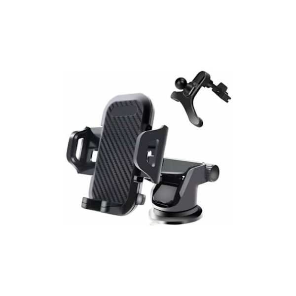 Mobiltelefonholder til forrude / luftudluftning / instrumentbræt til 360 graders rotation, universel holder med sød kopning kompatibel med