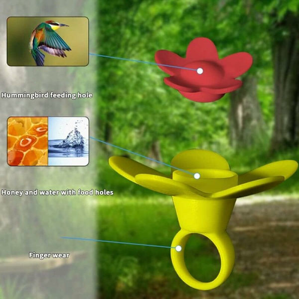 2 kpl kannettavaa rengas kolibri syöttölaitteet Mini lintu syöttölaite Lemmikkilintu Veden juoma tarvikkeet Ulkoilmaan Puutarha Piha