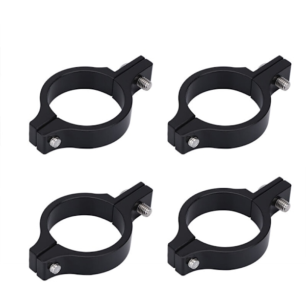 1 Par 39mm Aluminium Legering Motorcykel Forlygte Gaffelbeslag Sort
