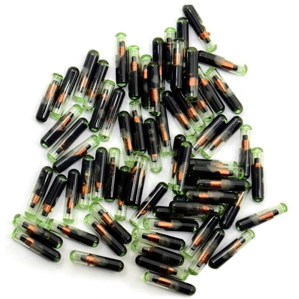 1 stk ID48 ID 48 fjernkontrollnøkkel glass transponder kryptobrikke ulåst kopi for Seat bil