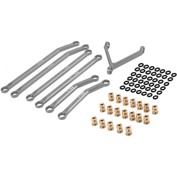 CNC Aluminium High Clearance Chassi Länkstång för 1/24 Fjärrkontroll Crawler Bil Axial SCX24 AXI90081 Deadbolt Uppgraderingsdelar, 3