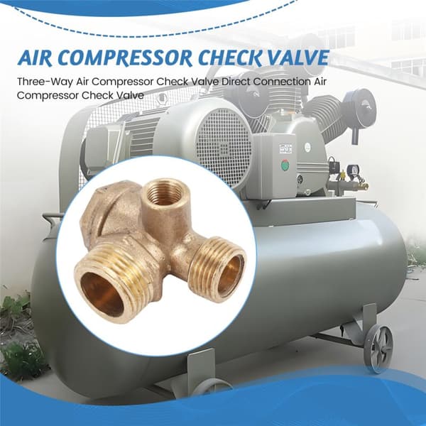 1 Trevejs Luftkompressor Tilbageventil Direkte Forbindelse Luftkompressor Tilbageventil, Ventilport: 20Mm 16Mm 10Mm