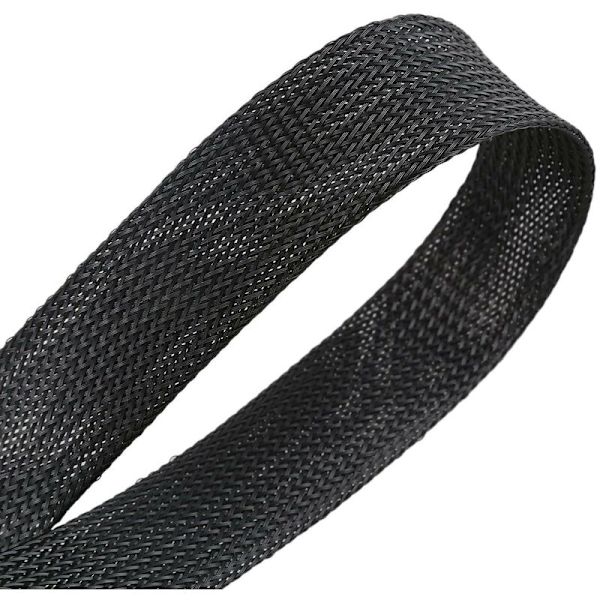 5M lång 30 mm diameter nylontyg flätad slangrör kabel elastiskt skydd