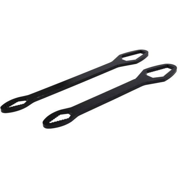 Universaali Torx-avain, kaksipäinen itsekiristävä räikkäavain, 8-22 mm säädettävä ruuvinmutteriavain, musta