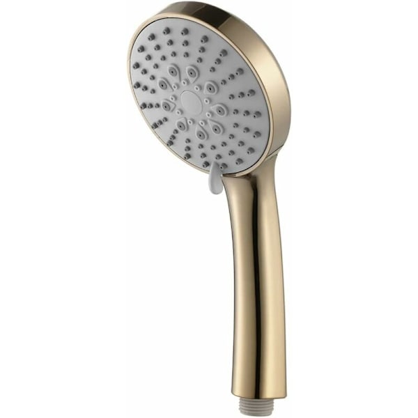 Håndholdt Bruseshower Højtryk 5 Funktioner Bruseshower Vandbesparende Håndbruseshower ABS Børstet Guld Regn Håndholdt Bruseshower med Silikon W