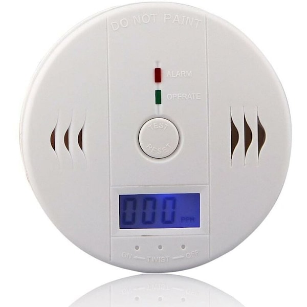 Kullosdetektor med LED-skjerm/Elektronisk sensor, Kullosalarmdetektor