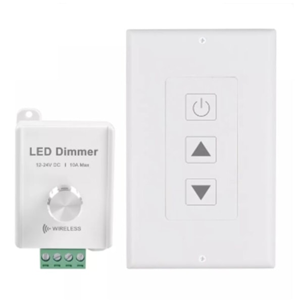 DC12V-24V 10A Trådlös LED-listdimmer med fjärrkontroll för enfärgad LED-list (U1)