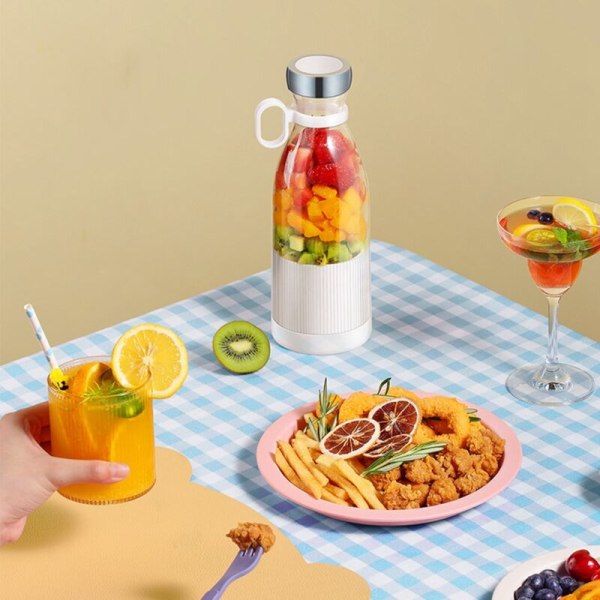 Bärbar elektrisk mixer juicer mixer USB mini uppladdningsbar mixer frukt juicer frukt multifunktionell juicer maker 350ML-B