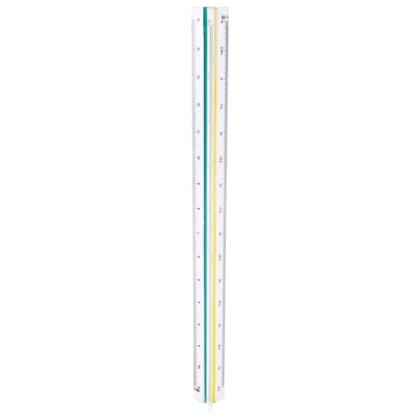 1:20 1:25 1:50 1:75 1:100 1:125 Triangulär plastskala/linjal