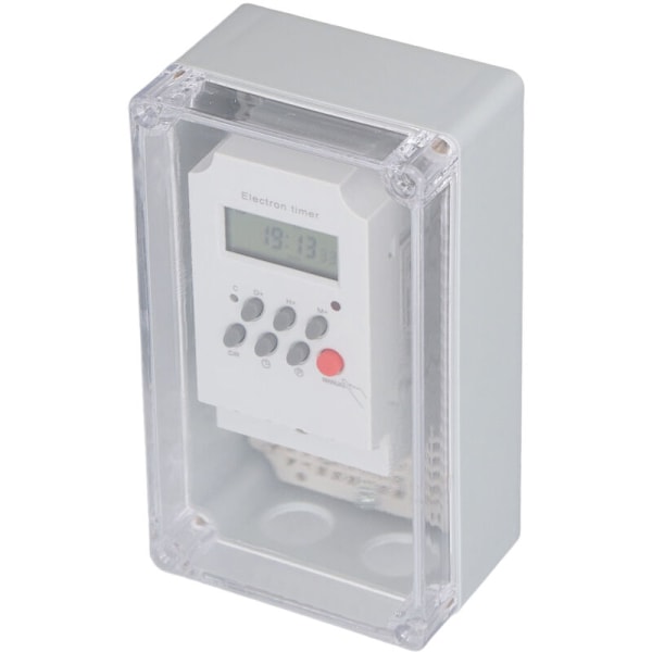 Svømmebassengpumpetimer Vanntett Digital Boks Programmerbar Tidskontrollbryter for Varmer Spa Motor AC 220V