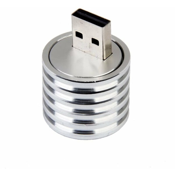 Sähköinen alumiininen taskulamppu 3W USB LED-taskulamppu: valkoinen