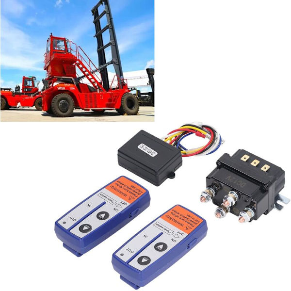 12V 250A Vinschrelä-kit med fjärrkontroll Reläkontaktbrytare för industrifordon