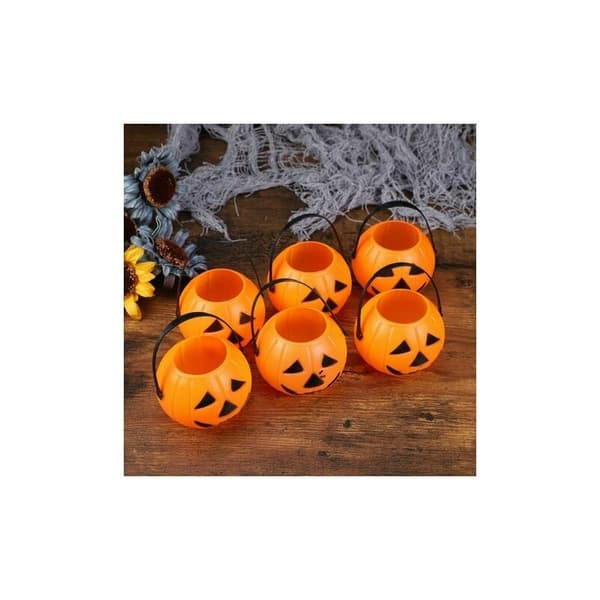 Bærbar Halloween græskar spand lanterne
