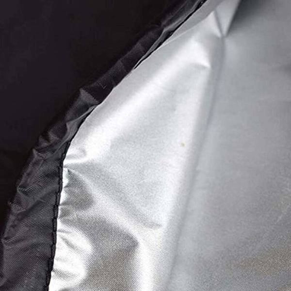 Pyramid-muotoinen lämmitetty terassivarjon suojus, 210D Oxford-kangasta, vetoketjullinen, 84x221cm, beige ja ruskea