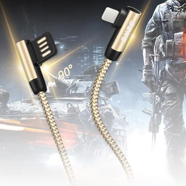 SEKE USB til 8Pin L Data-kabel Vinkel PD Ladekabel for 1,5M Datakabel for IPhone8 / 11 / 12Max Sølv