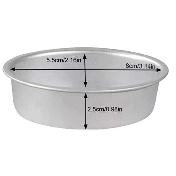 10 stk. Mini Oval Æg Form Aluminiumlegering Metal Ost Form Brød Form Gelé budding Holder Tin