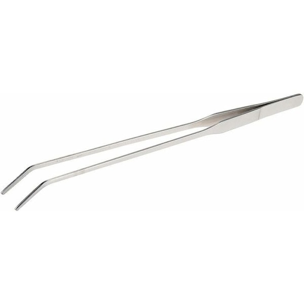 DENUOTOP 28cm Lange Buedede Pincetter i Rustfrit Stål til Akvarium - DENUOTOP