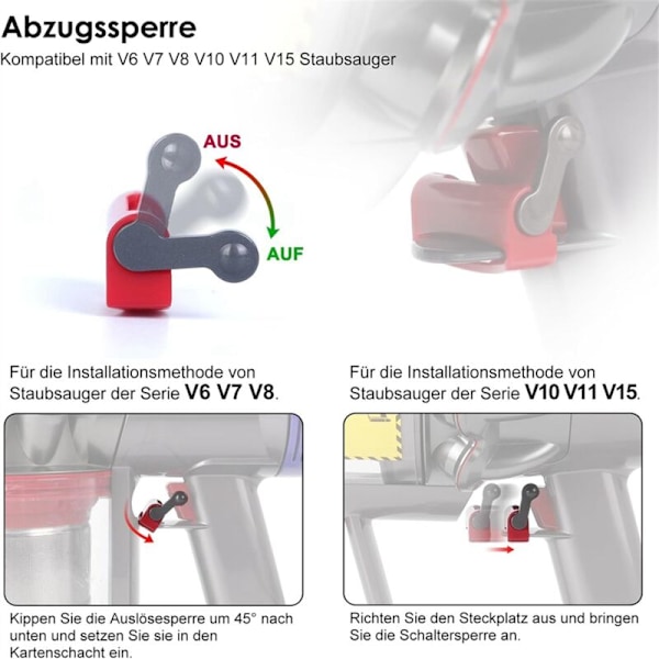 Støvbeholderdeksel Støvsuger Dørdeler for V7 V8, Erstatt Støvbeholder,