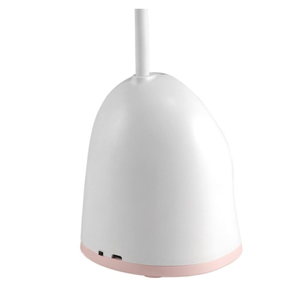 USB-opladningsbordlampe Kreativ LED-øjenbeskyttelsesbordlampe Studerende Kreativ læringsbord med lille ventilator Lille bordlampe (Pink)