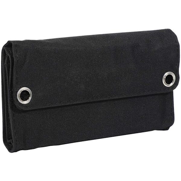 7W Solcellsladdare Solpanel Camping Resor Bärbar Utomhus Fällbar För Mobiltelefon Surfplatta Kits USB Batteriladdningskit Svart