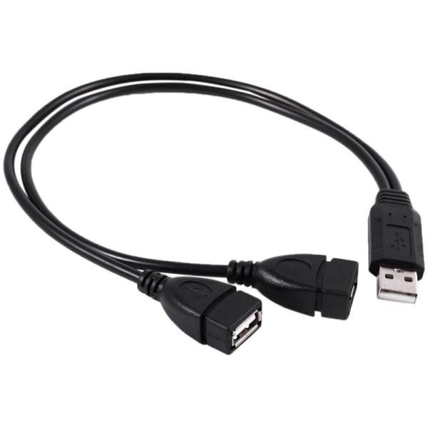 Usb 2.1A -urosliitin 2 Usb -kaksoisvirtajohdon sovitin