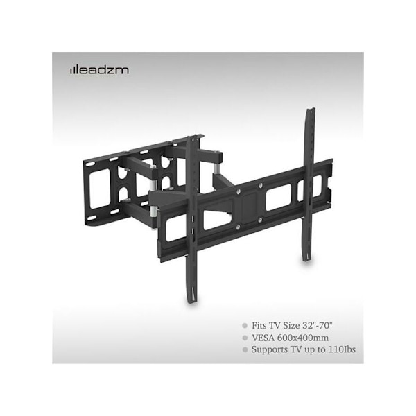 32-70 Tommer Dobbel Pendel Stort Stativ TV-Stativ Tmds-101 Bærende 50Kg/Vese600400/Øvre Og Nedre-10 10°