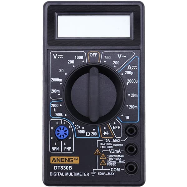 DT830B Mini Digital Multimeter LCD Voltmeter Ammeter Ohm Tester 750 / 1000V Amp Volt