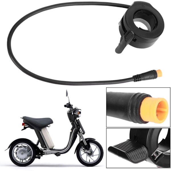 130X Tommelgas Hastighedsregulering Tilbehør Vandafvisende Stik til Elektriske Scootere og E-cykler