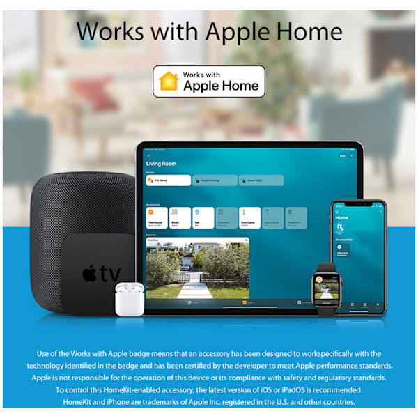 Tuya Zigbee Smart Termometer och Hygrometer Stödjer HomeKit