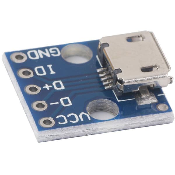 10 stk mini USB til DIP-grensesnitt sete 5V strømomformer