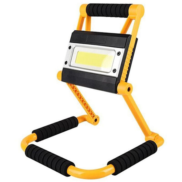 Bärbar LED-strålkastare Uppladdningsbar Superljus LED-arbetslampa för utomhuscamping LED-ficklampa