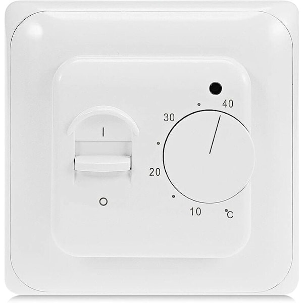 Elektrisk gulvvarme AC 220V 16A Sonde, Mekanisk gulvvarme termostatregulator, Manuell romtermostat