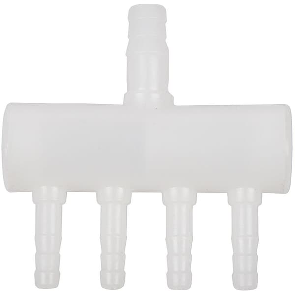 Plast 4-veis akvarium oksygenrør montering splitter manifold
