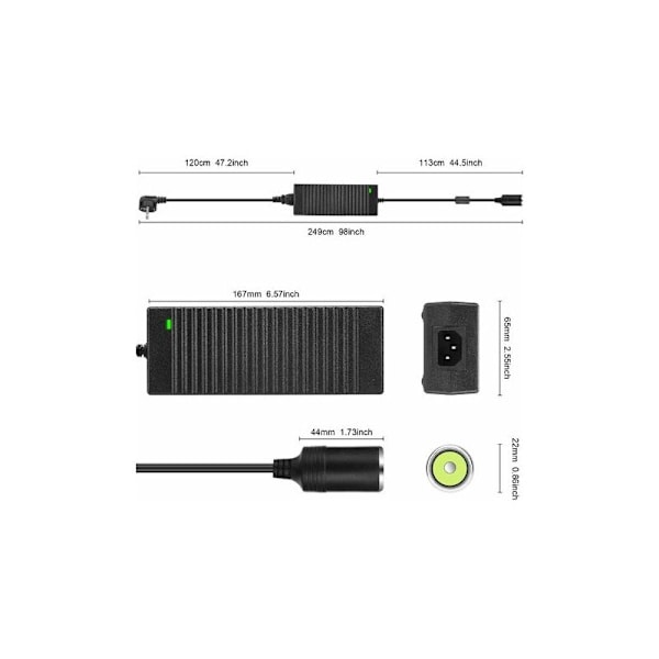 220V 12V Konverter, 120W Eluttag Adaptrar, 10A AC till DC Adaptrar Ha